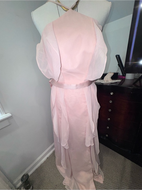 Dresses & Skirts - Viera Wang Elegant Blush Pink Halter Gown